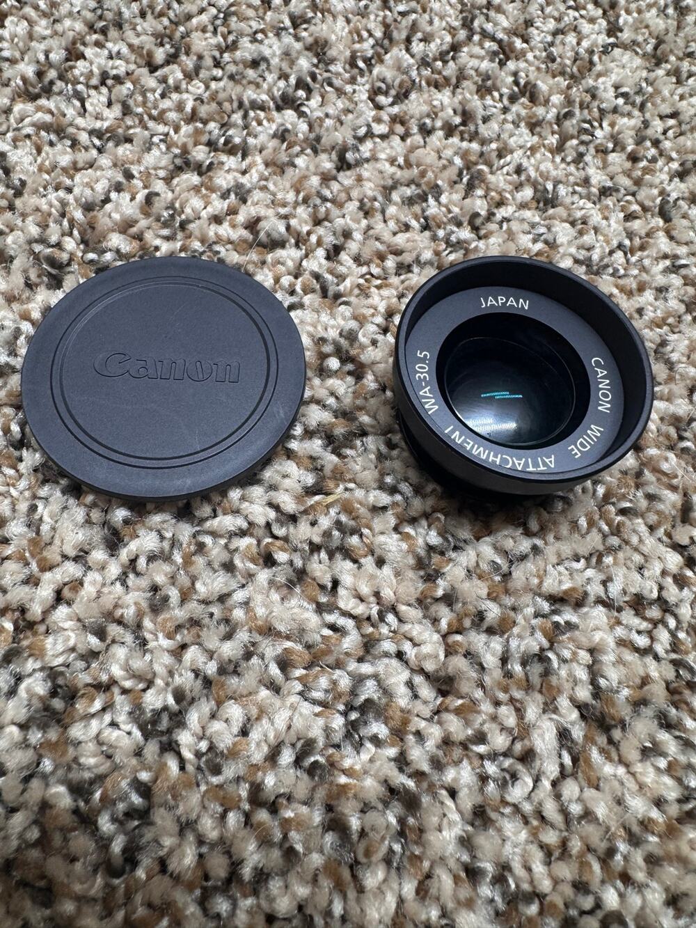 Canon WA-30.5 wide attachment lens Japan w/cover